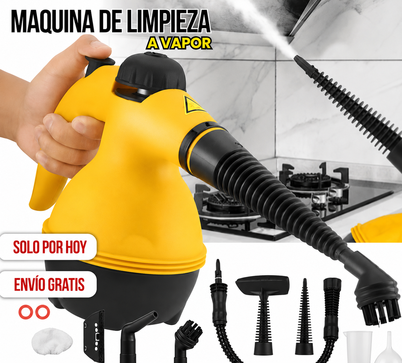 MAQUINA DE LIMPIEZA A VAPOR MULTIFUNCIONAL